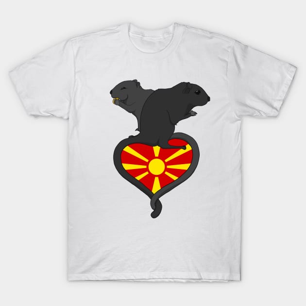 Gerbil Macedonia (dark) T-Shirt by RampArt